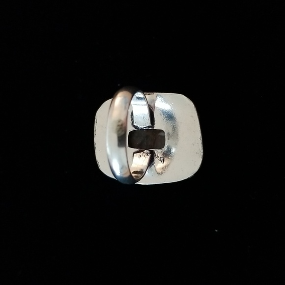 Large Rectangle Mexican Crazy Lace Ring Bali Dot Decorative Edge - Picture 3 of 4